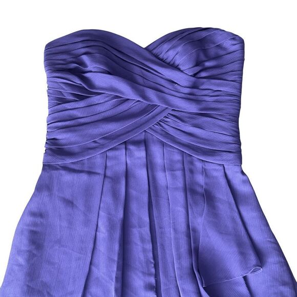 David’s Bridal Elegant Purple Strapless Cocktail Dress Size 2 - Picture 5 of 13